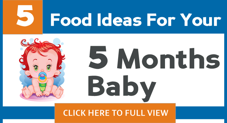 Solid food for hot sale 5 month baby