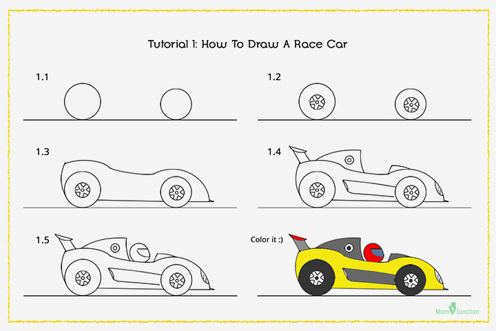 how to draw a sports car