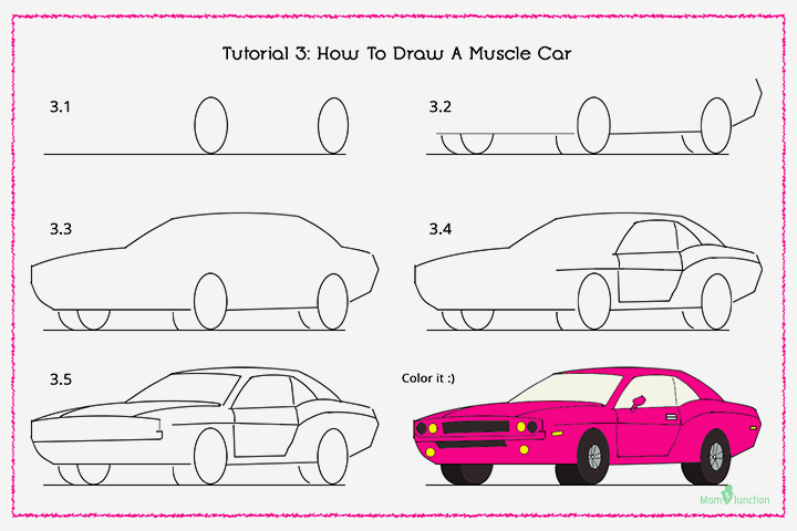 how to draw speed car step by step 