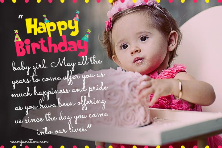 Birthday Wishes For One Year Old Girl Kip Kirbee