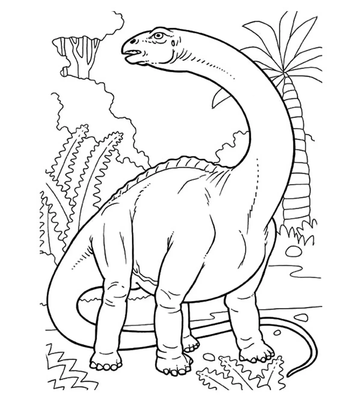 dinosaur coloring page to print