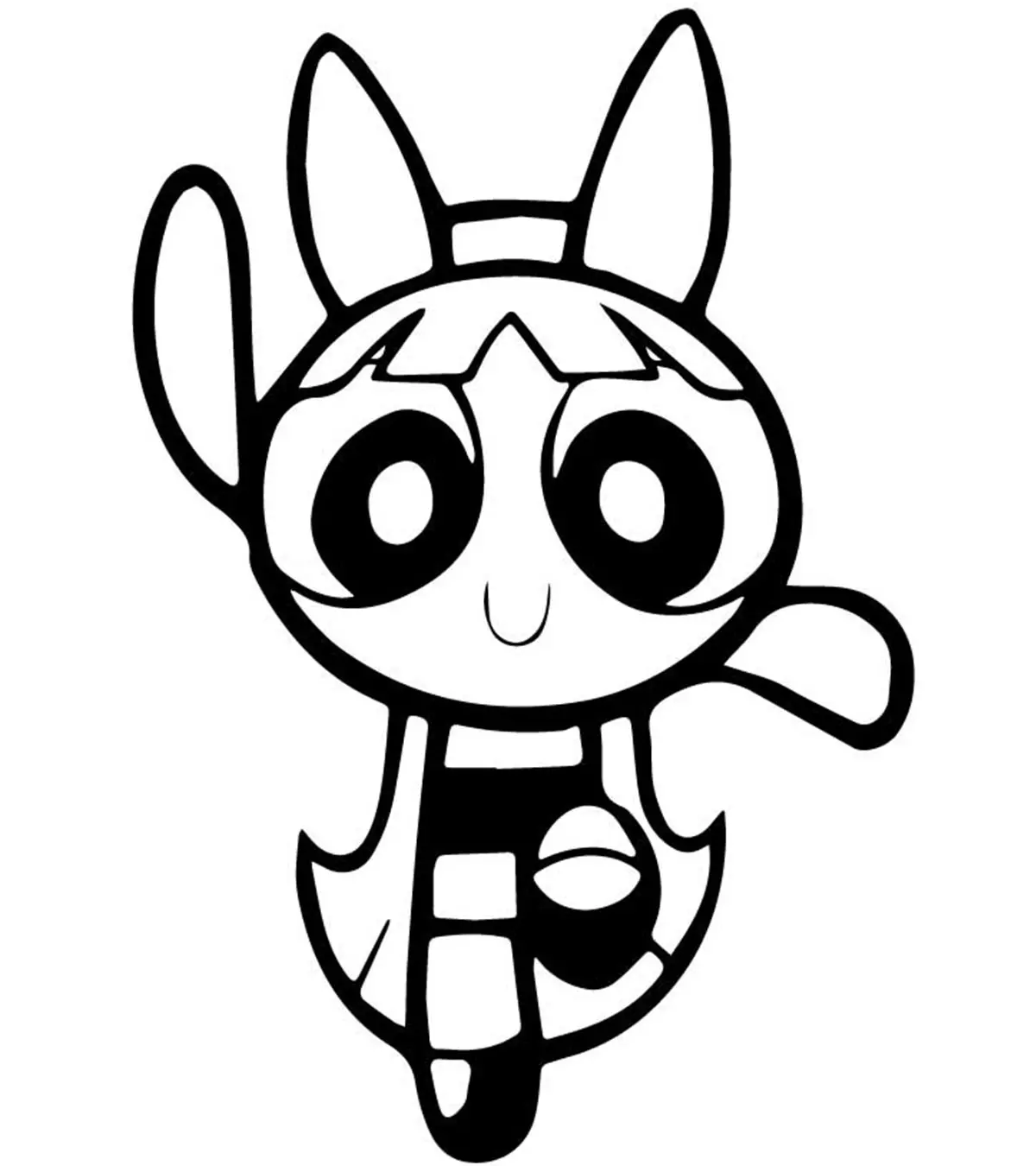 coloring page for super powerpuff girls