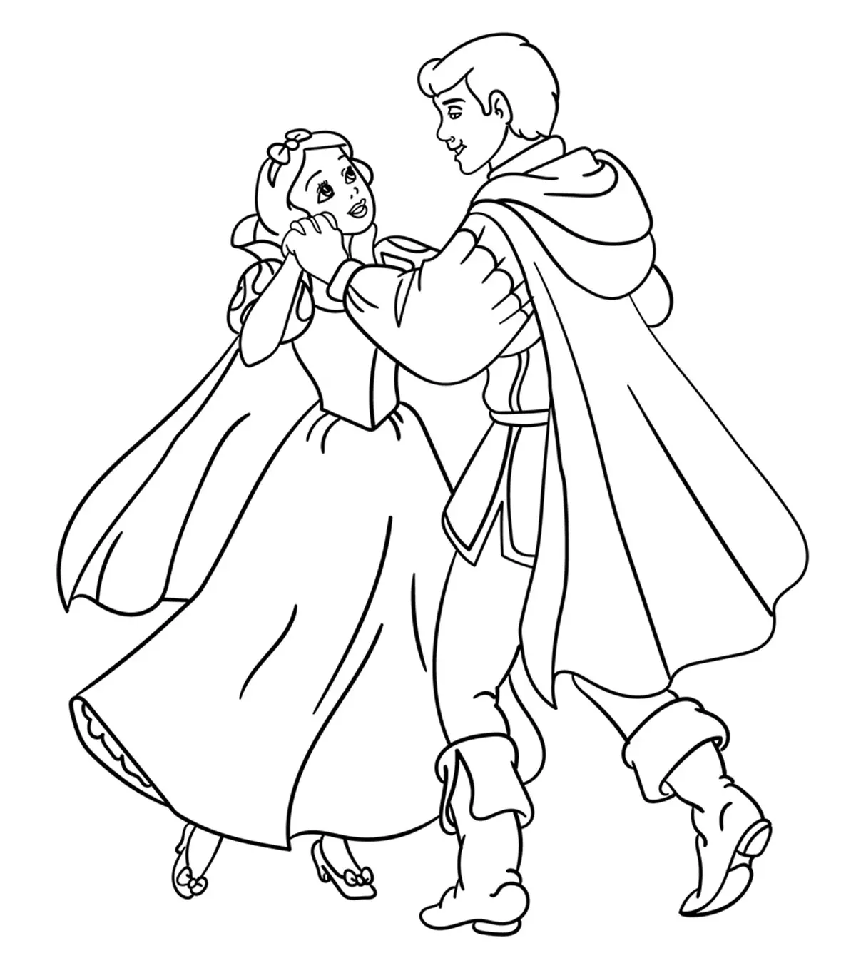 snow white coloring page