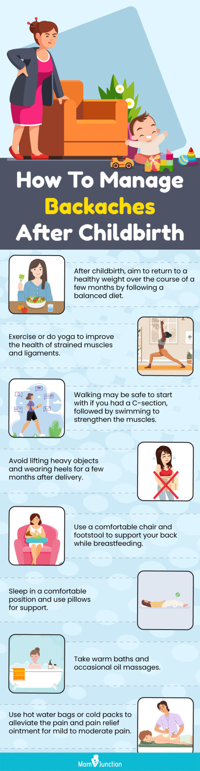 5 Tips for Lumbar Herniated Disc Pain Relief Infographic