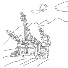 power rangers megazord coloring pages