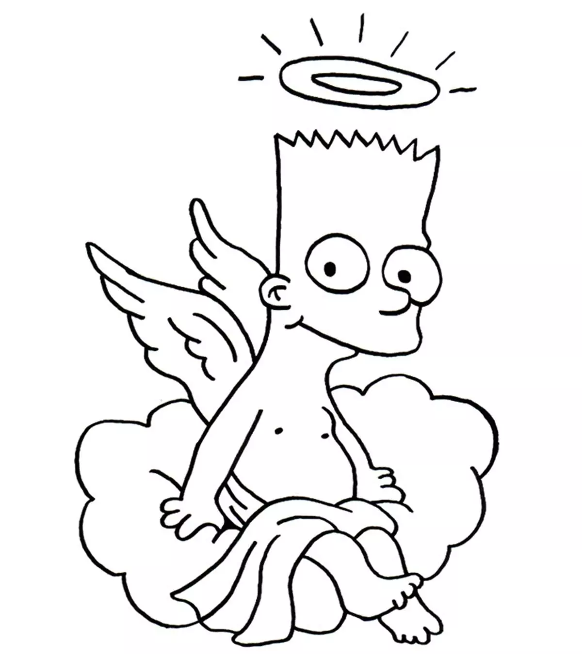 simpson coloring page