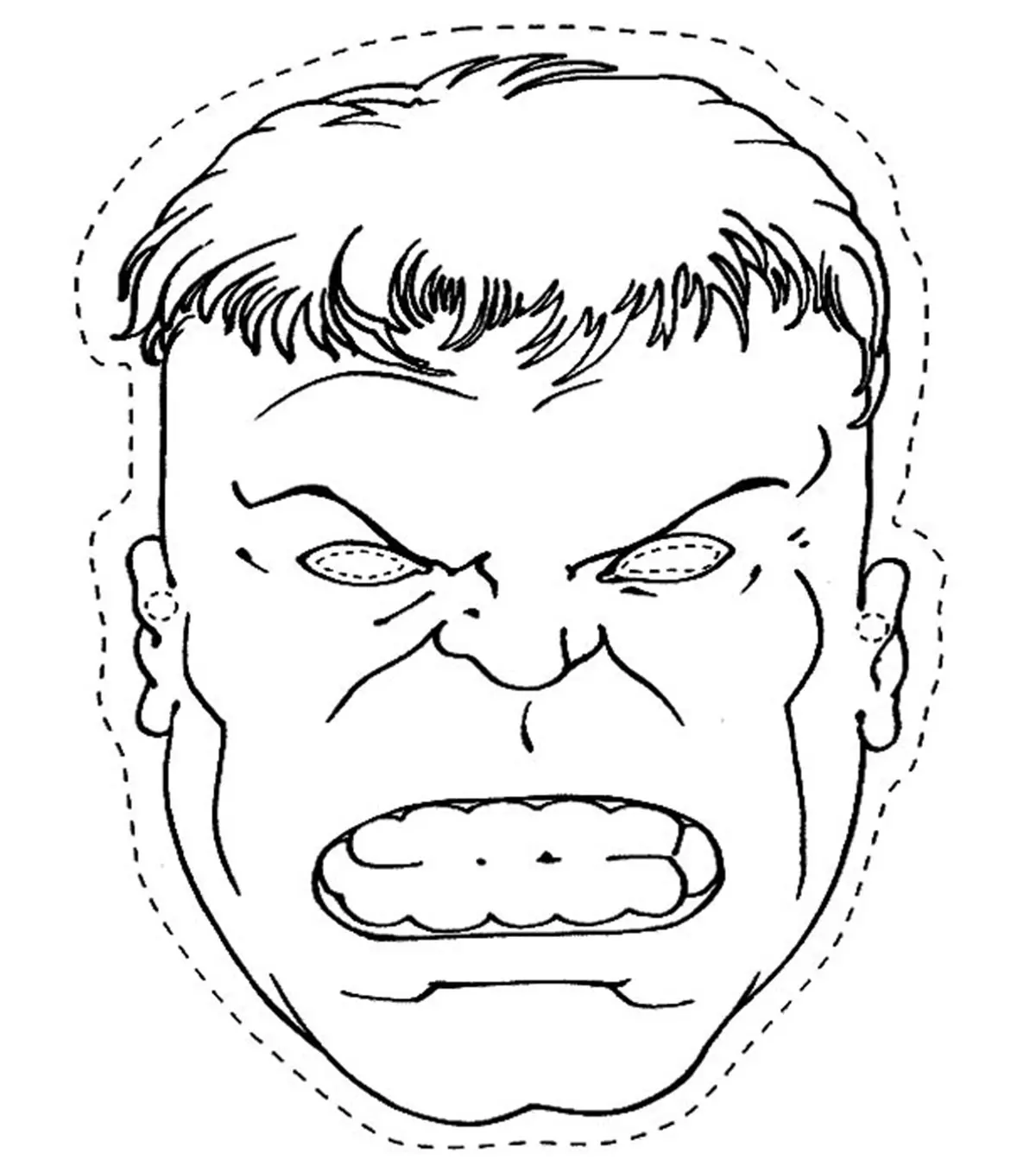 hulk coloring page to print