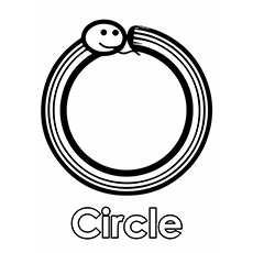 circle coloring page