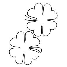 Top 20 Free Printable Four Leaf Clover Coloring Pages Online