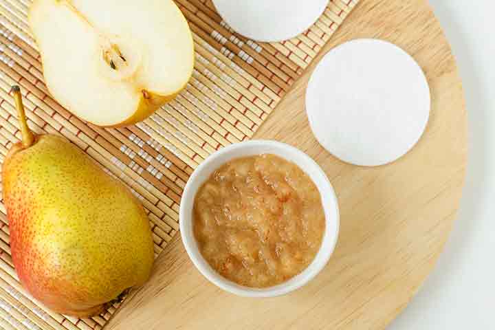 APPLE & NECTARINE PUREE with GRATER, NO BLENDER