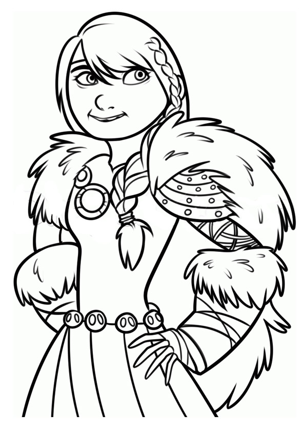 The-Astrid-a4.jpg 595×842 pixels | Dragon coloring page, How train your