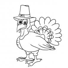 pilgrims turkeys coloring pages