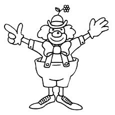 clown coloring pages for preschoolers