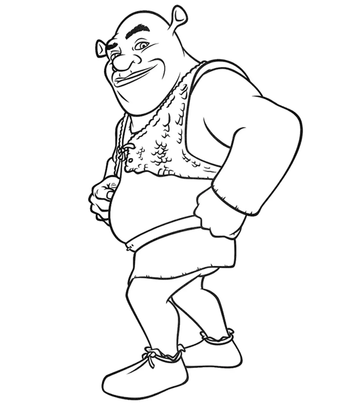 shrek coloring page