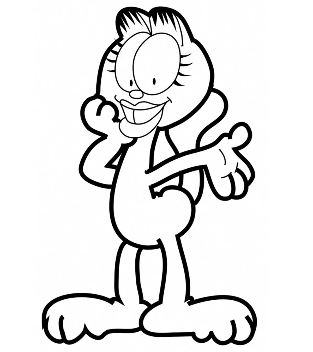 garfield coloring page