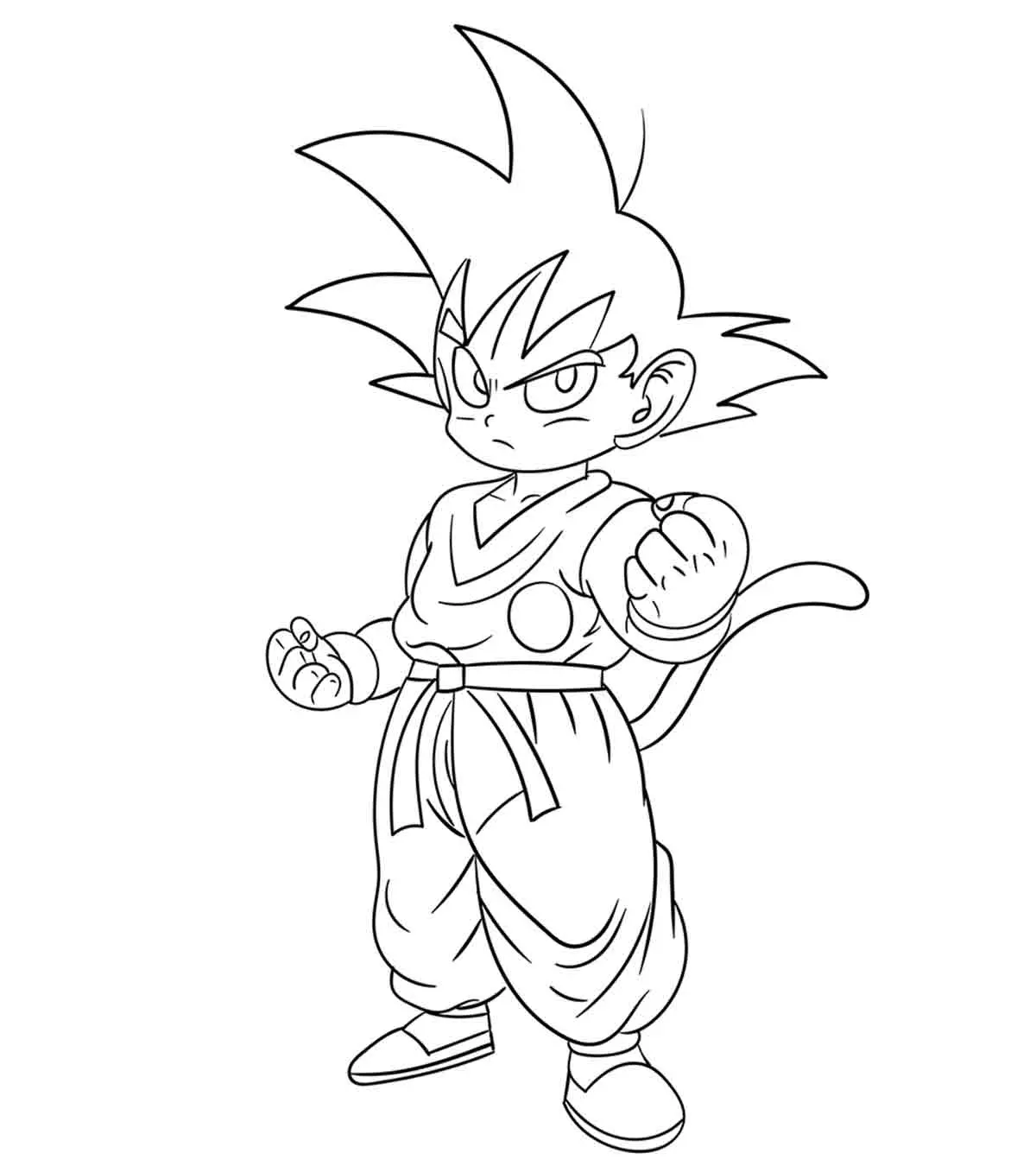 dragon ball z coloring page