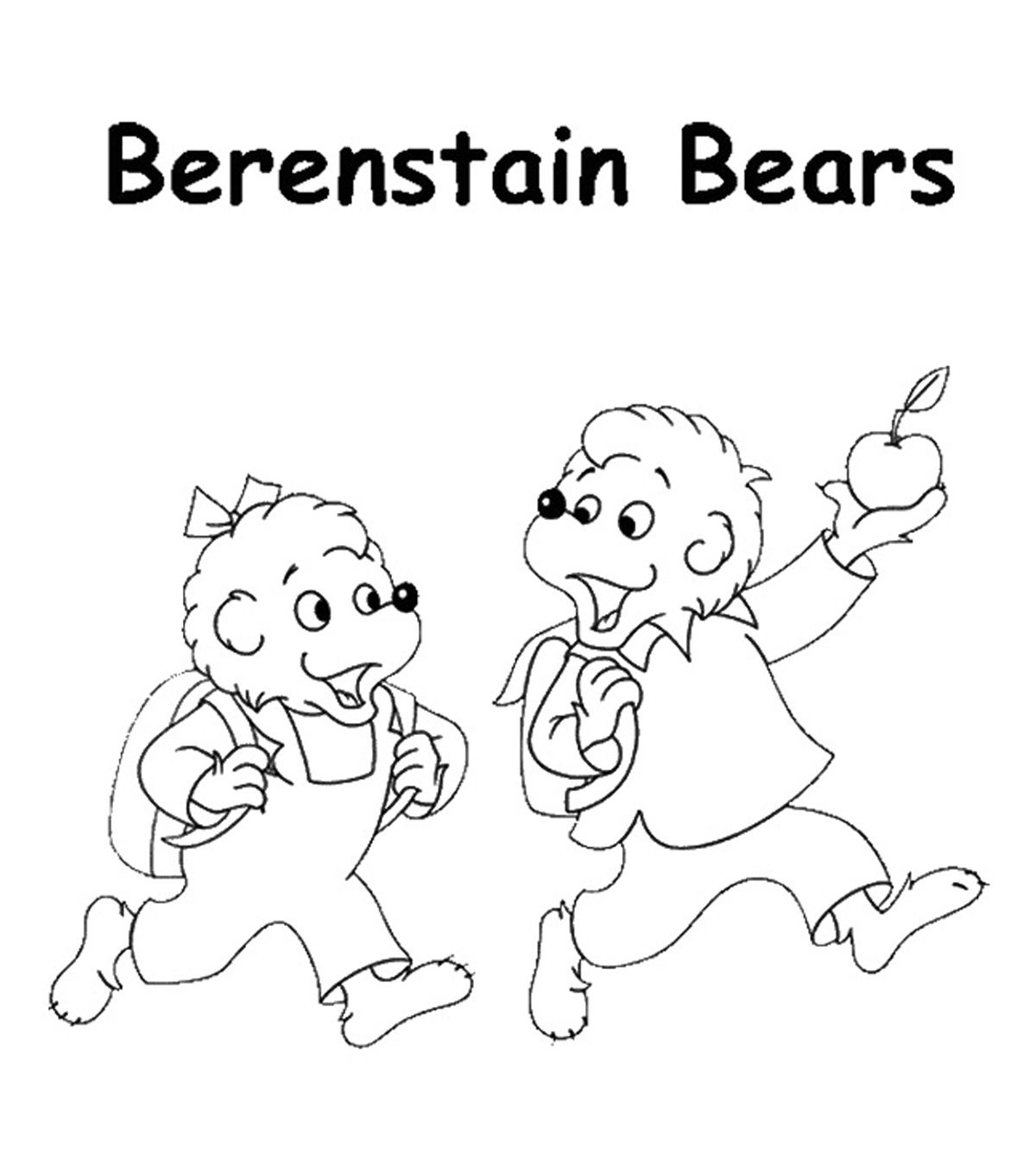 Top 24 Free Printable Berenstain Bears Coloring Pages Online