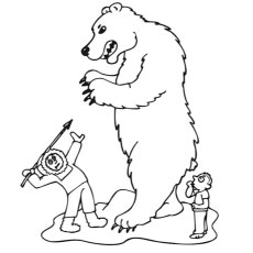 free polar bear coloring pages for kids