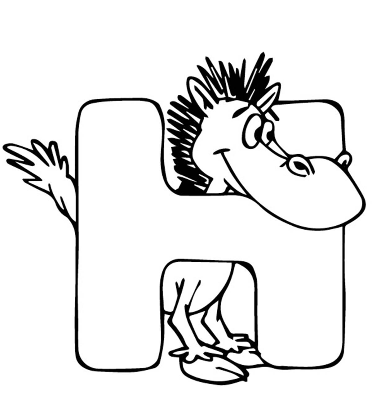 Top 25 Letter ‘H’ Coloring Pages Your Toddler Will Love To Learn & Color_image
