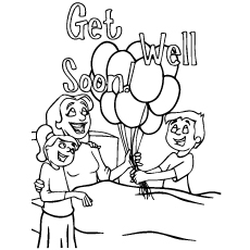 Top 25 Free Printable Get Well Soon Coloring Pages Online