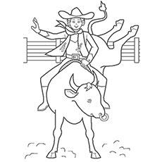 coloring pages rodeo