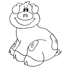 preschool pig coloring pages