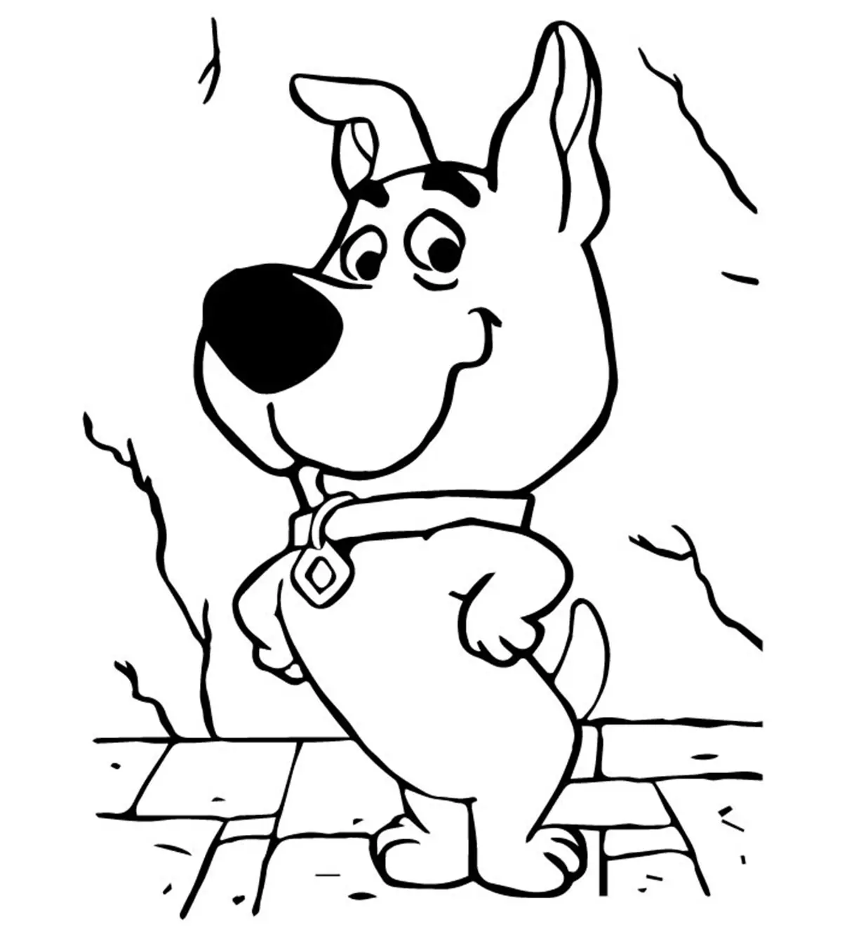 scooby doo coloring page