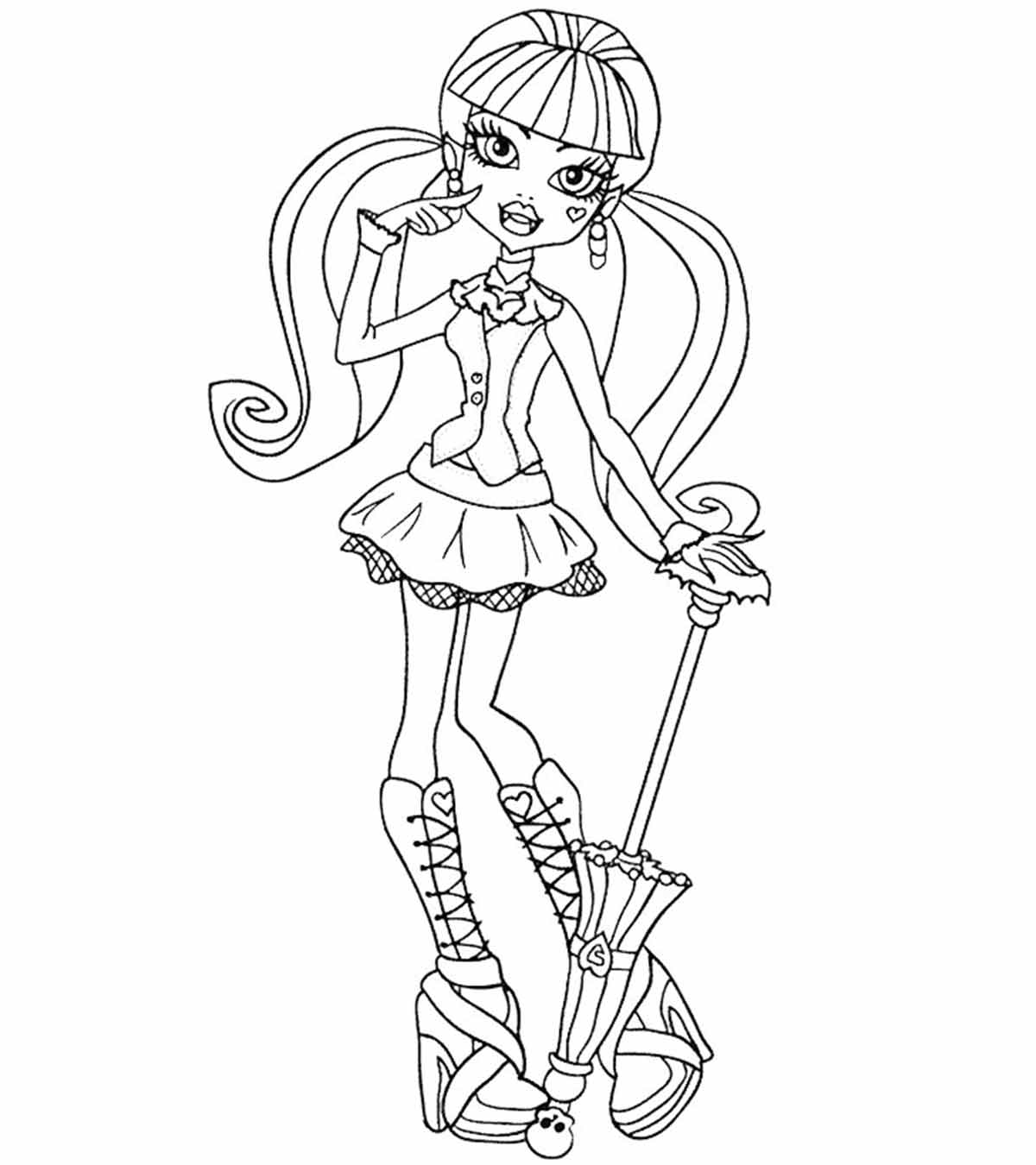 Top 27 Monster High Coloring Pages For Your Little Ones_image