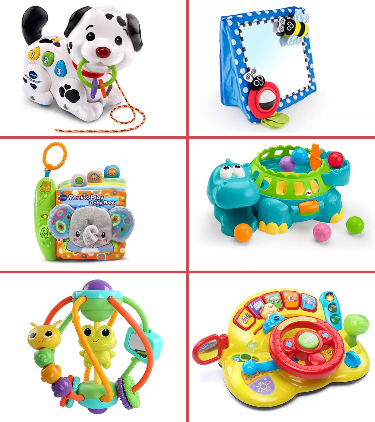 Seven month baby preassure toys