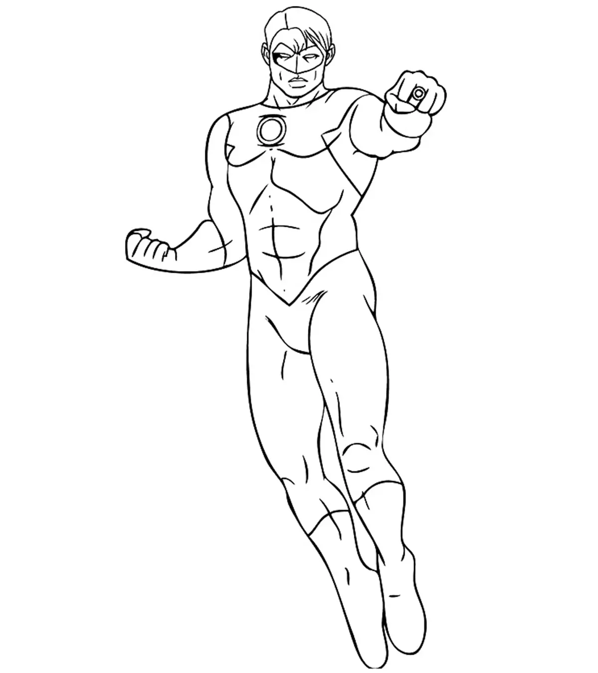 coloring page for justice league