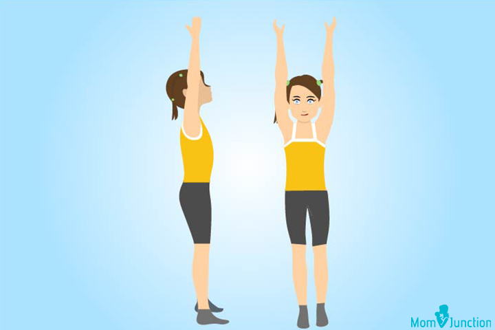 Little boy and girl standing in yoga pose Vector Image