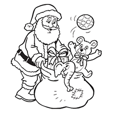 santa clause coloring pages