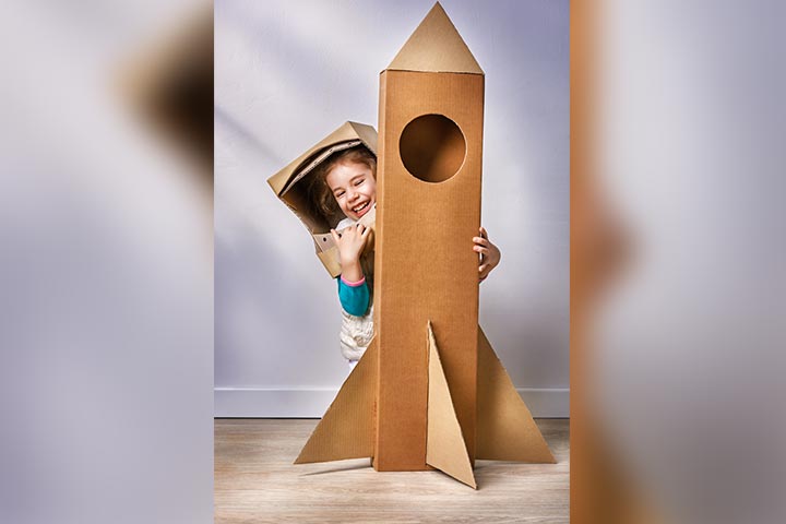 cardboard box art for kids