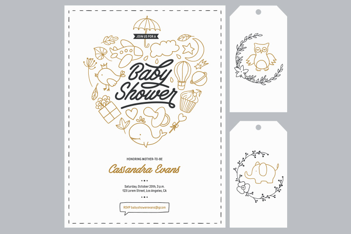 baby shower templates word