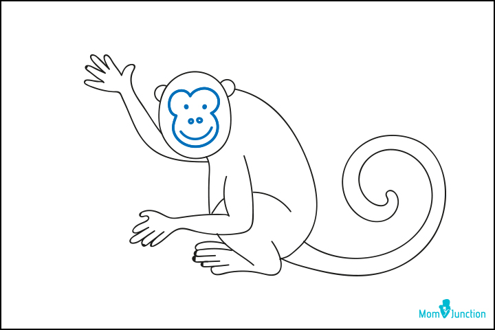 How to Draw a Monkey Easy Printable Lesson For Kids {Fun Printable  Tutorial} | Kids Activities Blog