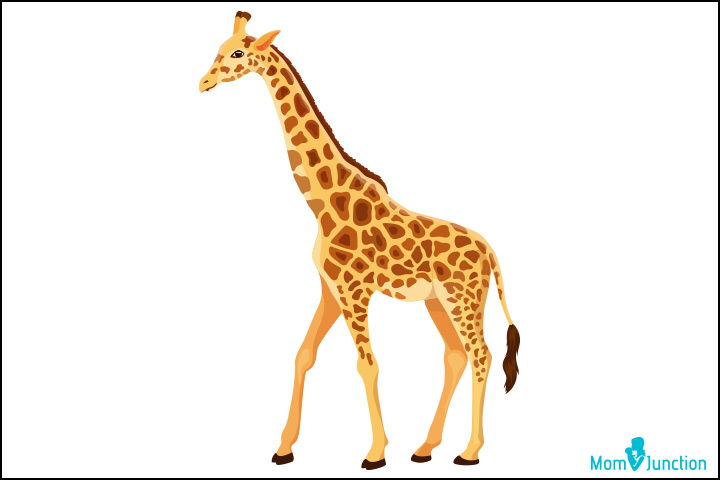 How to Draw Baby Giraffe, Cute Anime Animals