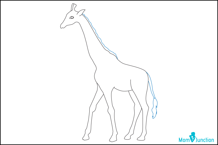 how to draw a cute giraffe