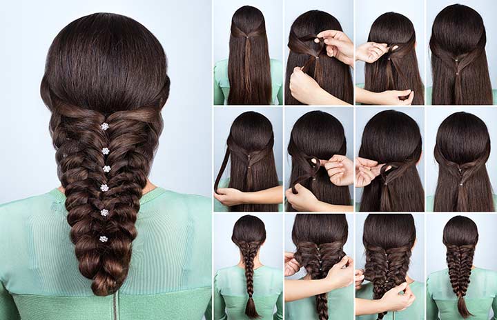 Need a hairstyle idea ? Its quick, easy, and cute ! #fyp #hairstyleid... |  two braids with weave | TikTok