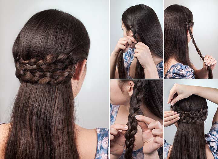 Party hairdos for girls with long, silky hair