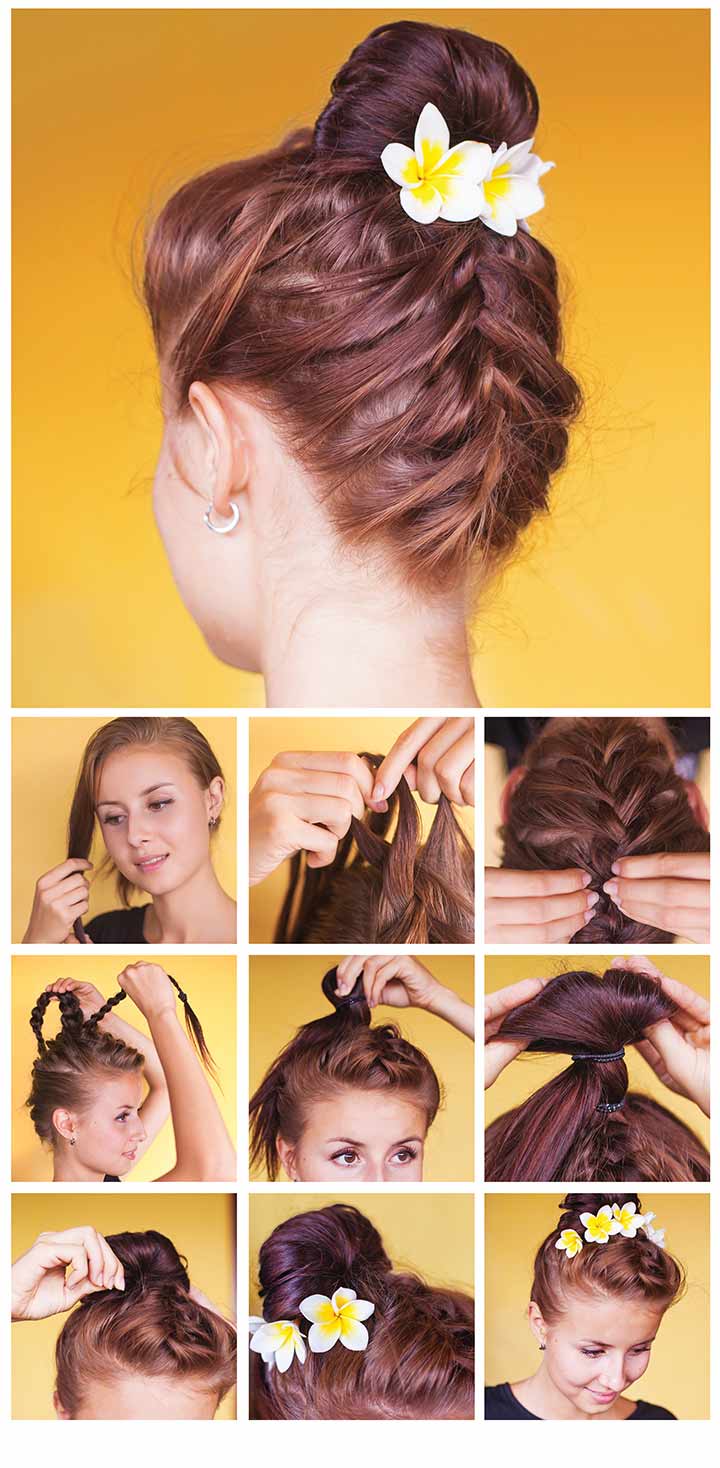 Four strand side braid hairstyle tutorial - Hair Romance