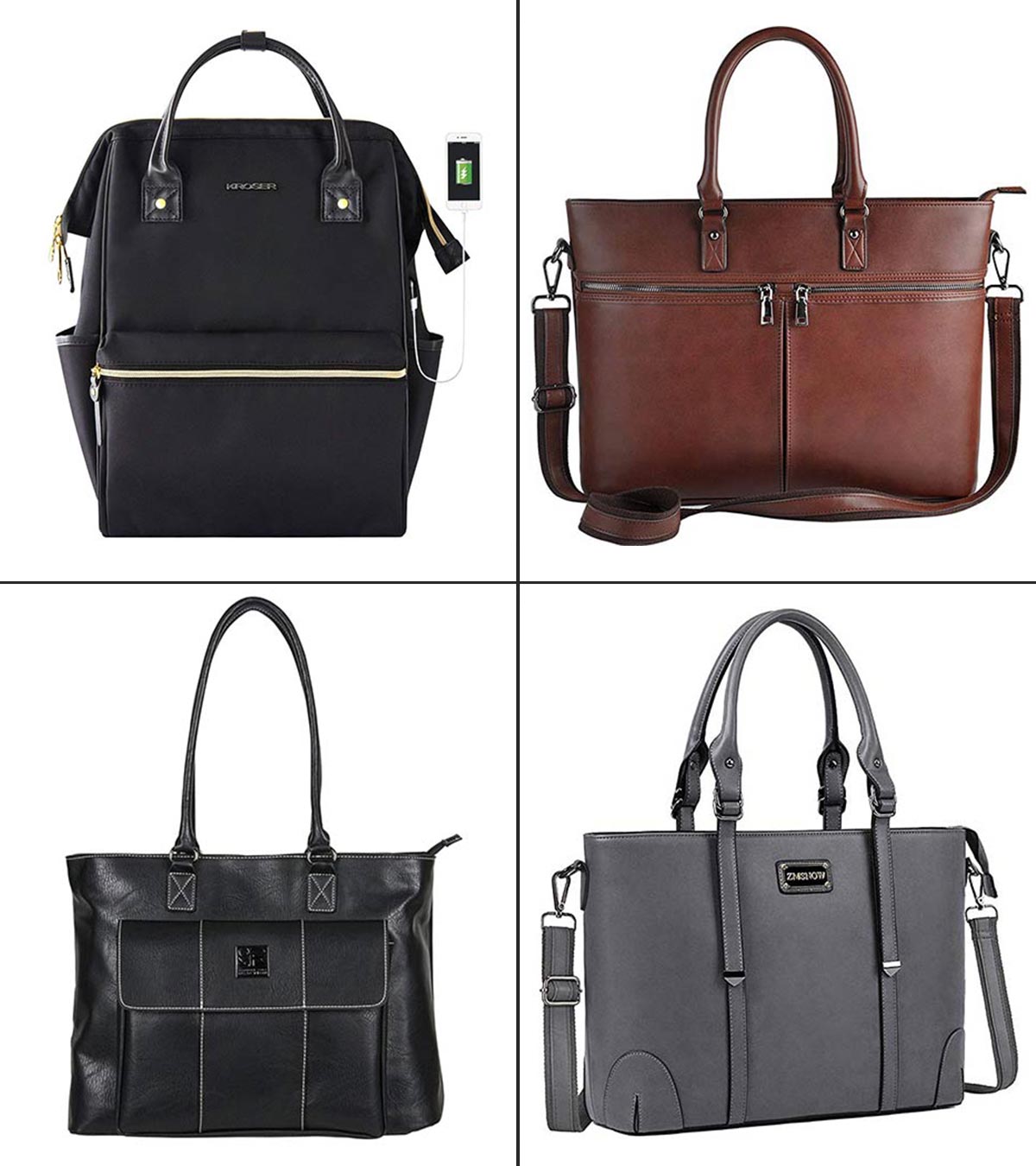 Hidesign Roma Tan Leather Briefcase Business Laptop Bag | eBay