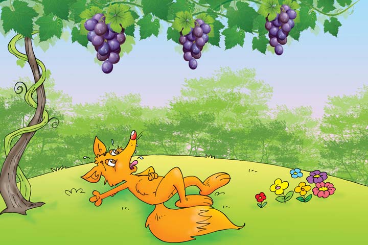 The Fox And The Grapes Story In English With Moral