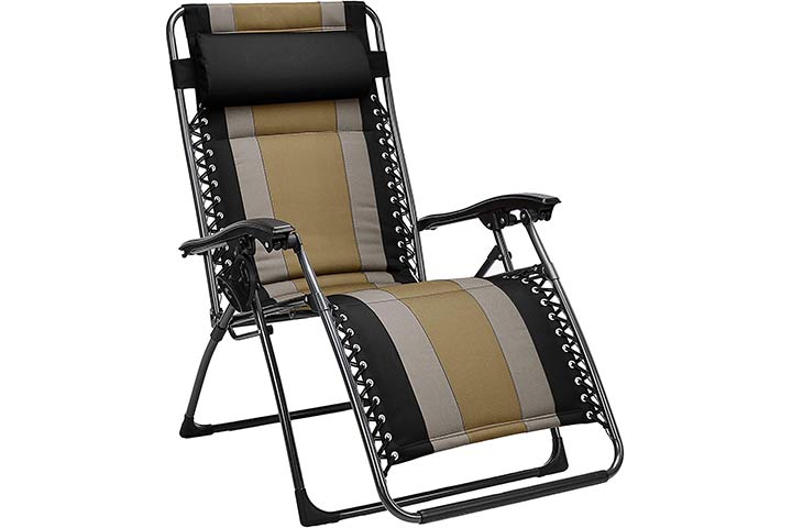 ZENPETIO Oversized Zero Gravity Chairs 29In XL Support 500LBS, Heavy Duty  Adjustable Zero Gravity Lawn Chair with Removable Cushion, Ergonomic Design  for Lie Down & Sit & Sleep, Lounge Chair - Yahoo