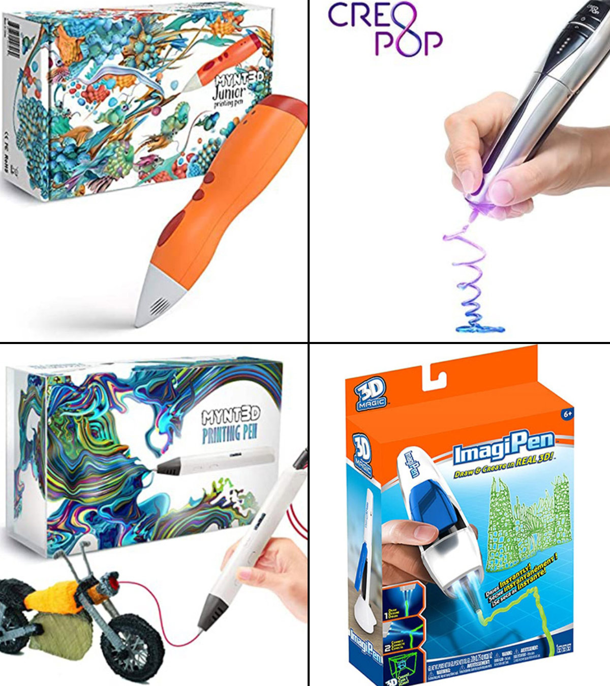 Juice Color 3D Doodler Pen - Low-Temp Creative Learning Fun