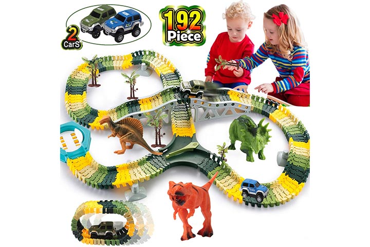  OR OR TU Toys for Boys 5-7, Race Track for Toddlers 3