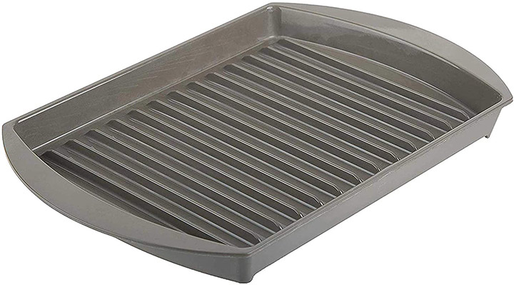 Non-Plastic Microwave Bacon Browning Tray, Grill, and Crisper Pan - Large,  Crispy, and Safe Cooking Plate for Easy Bacon Preparation