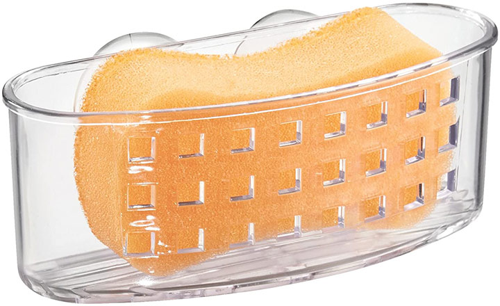 Wevapers Kitchen Sponge Holder Dish Brush Holder Slim Sink