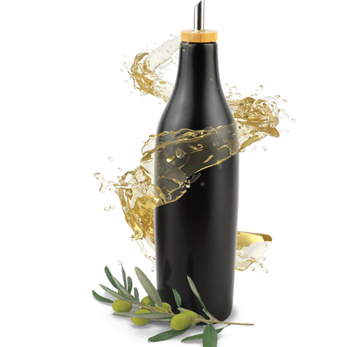 Hotder Olive Oil Dispenser Bottle, Oil Dispenser Bottle for Kitchen 2-Pack, Glass Oil Dispenser with Wide Neck, Olive Oil Dispenser Oil and Vinegar