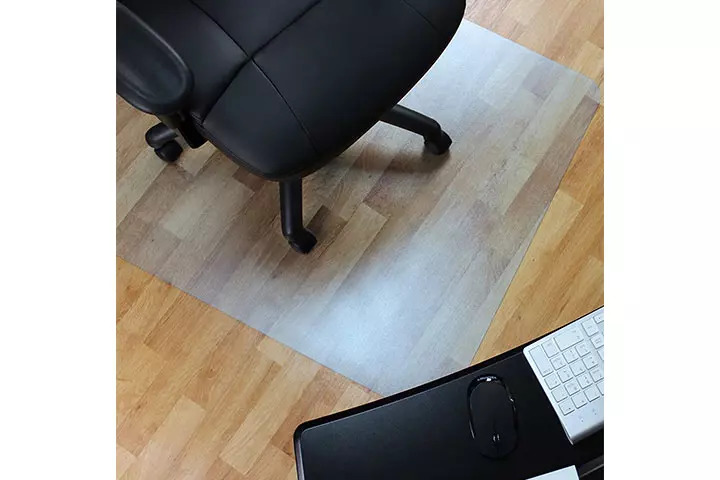 AiBOB Office Chair Mat for Hardwood Floor, 45 X 53 inches, Hard Floor Chair  Mats Under Computer Desk, Easy Glide for Rolling Chairs, No Curling