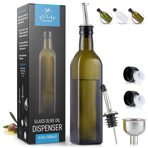 SWEEJAR Porcelain Olive Oil Dispenser Bottle, Opaque Oil Cruet Protects Oil  To Reduce Oxidation, Suitable For Storage Of Oil, Vinegar, Soy Sauce And